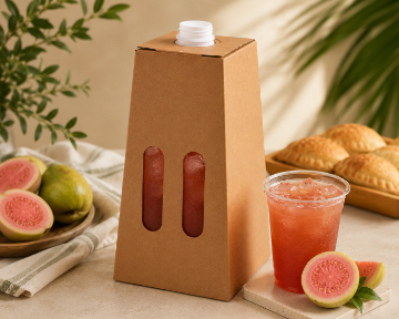 Guava Black Iced Tea in a 96 oz bottle with smooth black tea infused with the tropical sweetness of guava.